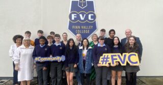 Finn Valley College participants in the World of Work Programme